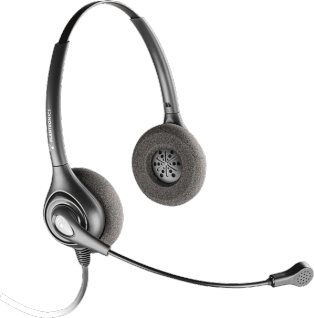 Plantronics SDS 2491-01 SupraPlus Dynamic Binaural QD Headset - 92491-01