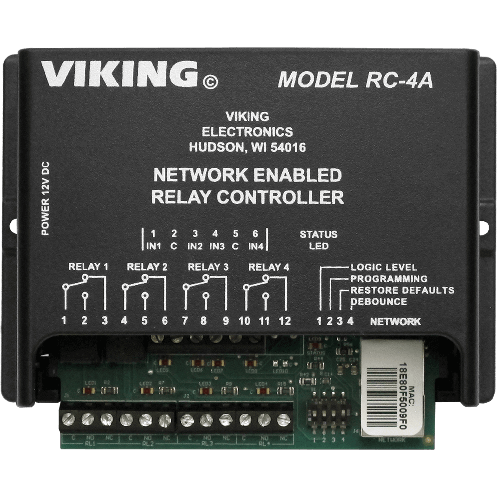 Viking RC-4A Network Enabled 4 Rely Controller