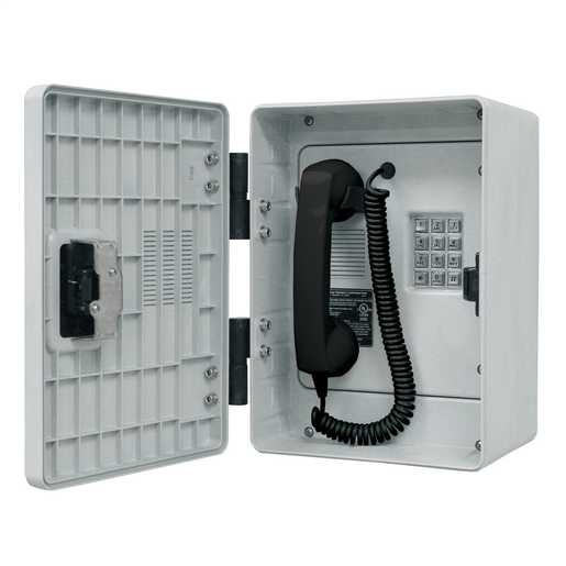 GAI-Tronics VoIP Rugged Outdoor Phone w/ Keypad