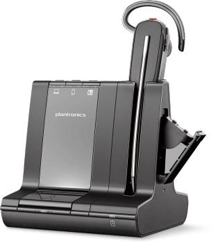 Poly Savi 8245 Offfice Wireless Convertible Headset with Unlimited Talk Time