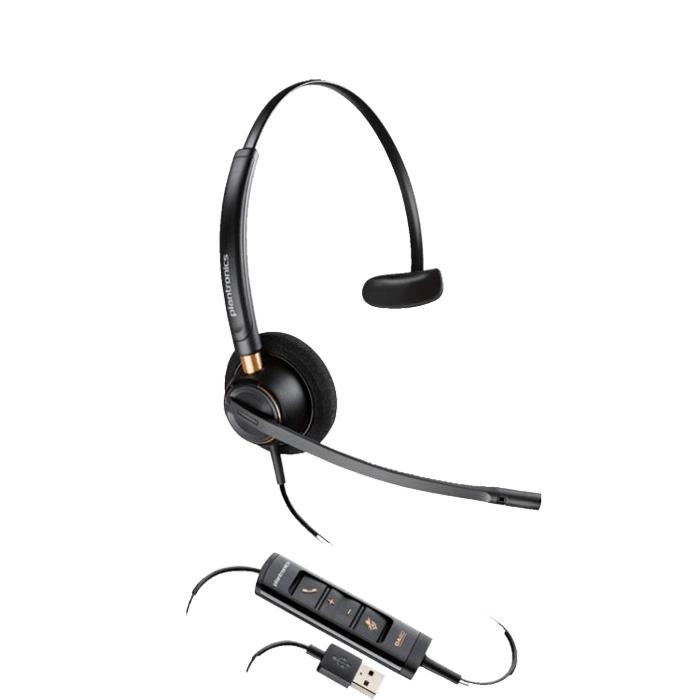 Plantronics EncorePro HW515 UC USB Corded Headset