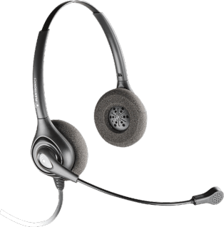 Plantronics SDS 2491-01 SupraPlus Dynamic Binaural QD Headset - 92491-01