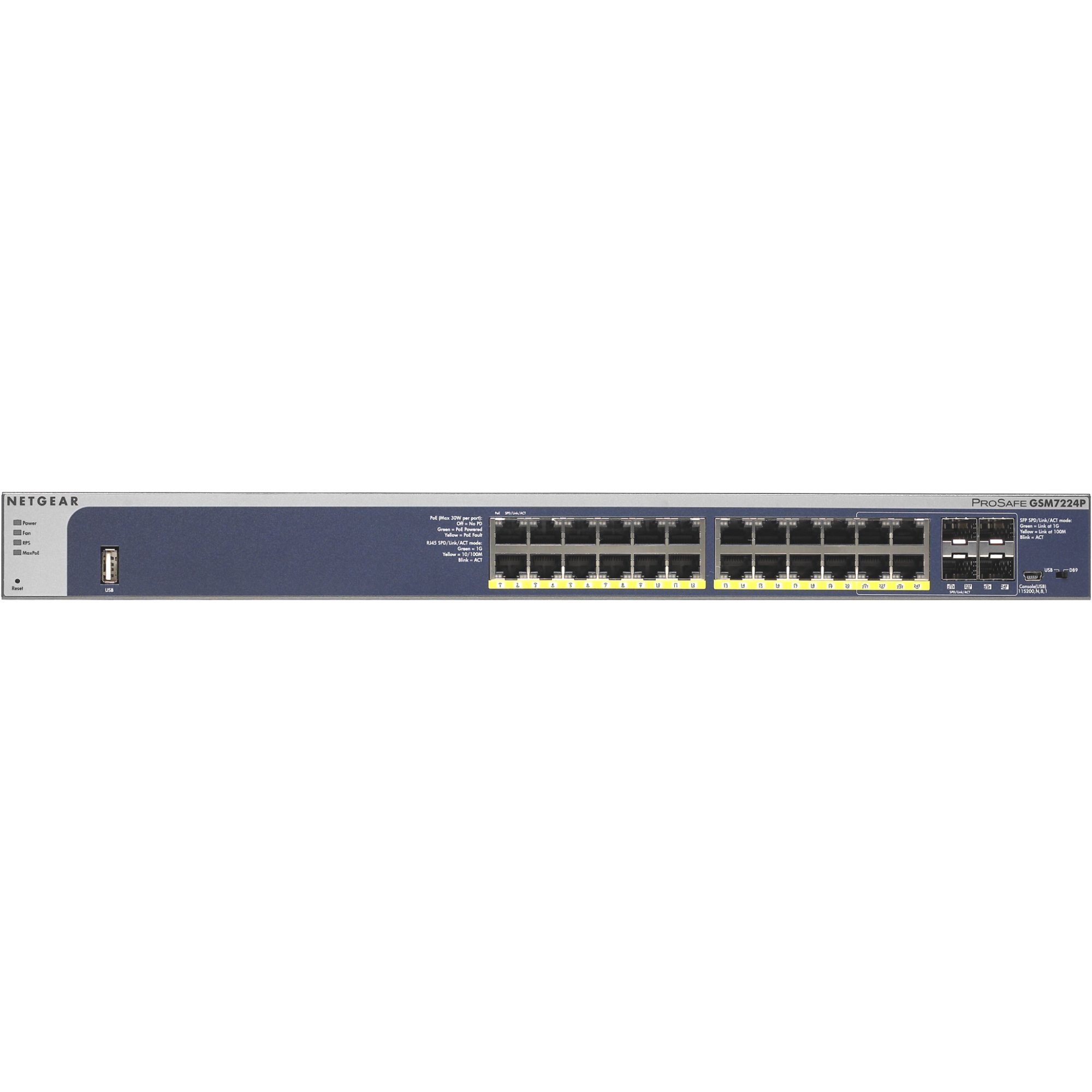 Netgear ProSafe M4100-24G-POE+ 24 Port Gigabit PoE+ Ethernet Switch