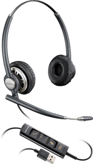 Poly EncorePro HW725 Binaural USB-A Corded Headset