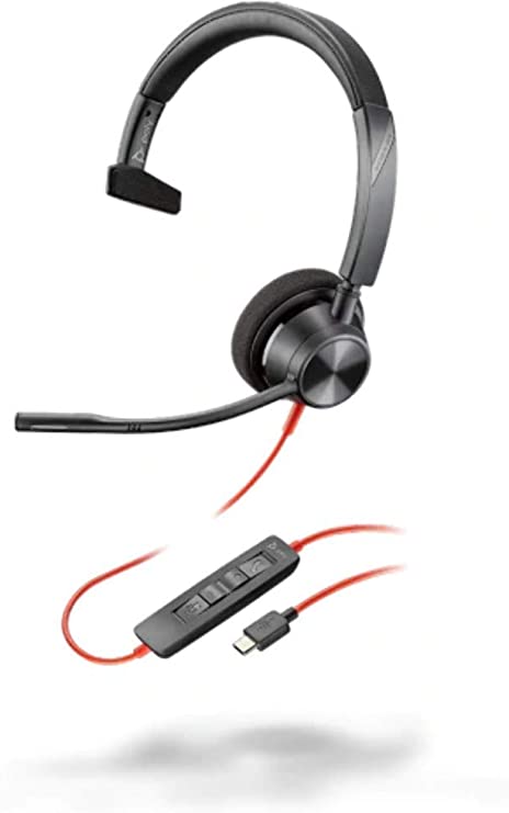 Poly Blackwire 3310 Monaural USB Headset