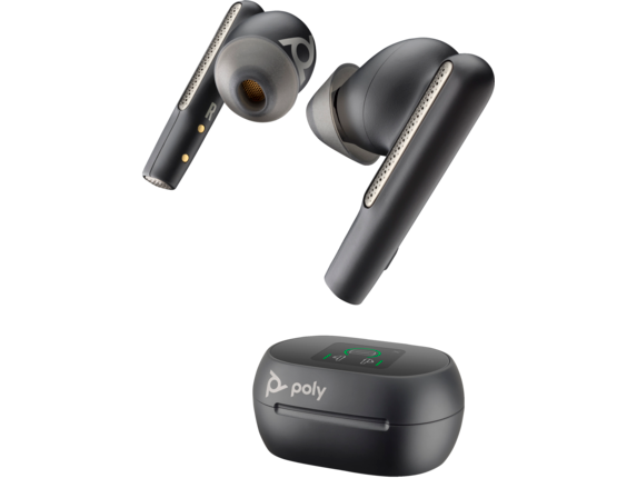 Poly Voyager Free 60+ Teams Earbuds with Touchscreen Case
