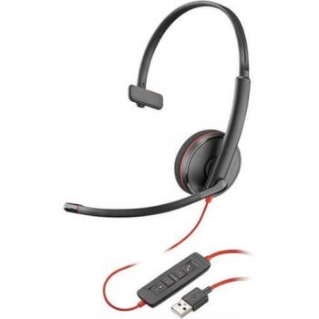 Poly Blackwire 3210 Corded USB Monaural UC Corded Headset