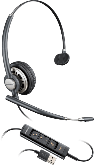 Poly EncorePro HW715 Monaural USB Corded Headset