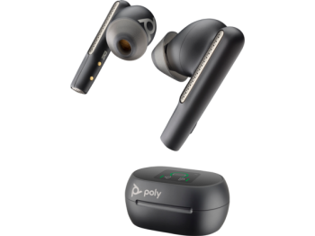 Poly Voyager Free 60+ Teams Earbuds with Touchscreen Case
